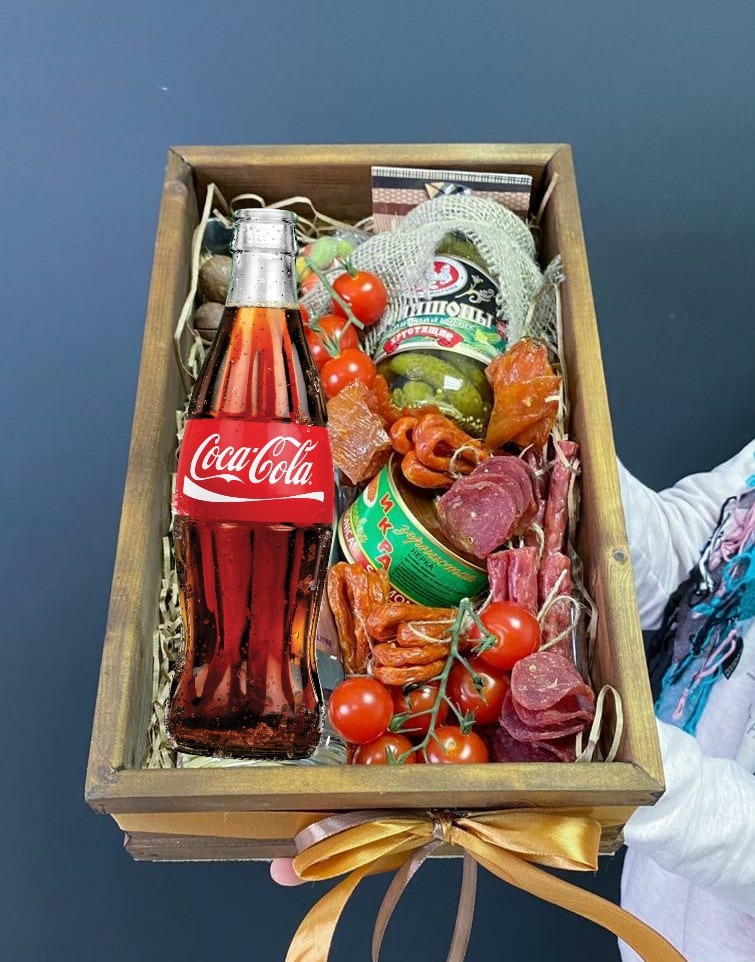 Съедобный букет 208. Букеты продуктов в деревянном ящике Съедобный букет 208. Букеты продуктов в деревянном ящике